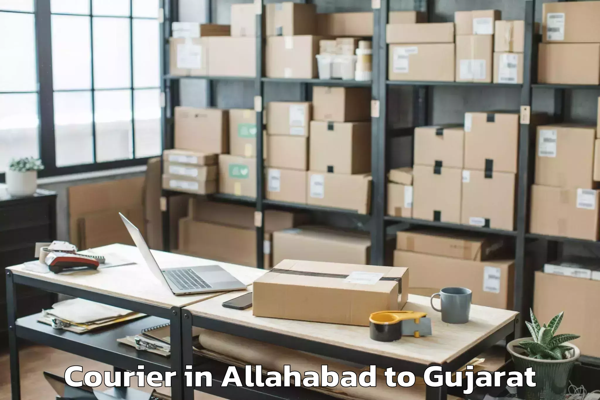 Book Allahabad to Rajpipla Courier Online